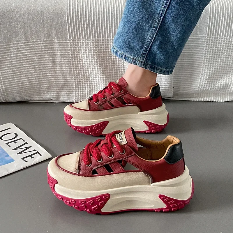 кроссовки Versatile Platform Vulcanized Shoe for Women Spring 2023 New Height Increase Casual Shoe Women Sports Shoe Ladies Shoe