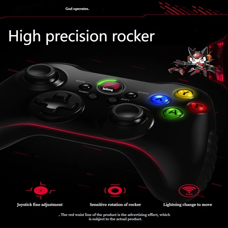 Wireless Gamepad Linear Trigger Large Capacity Battery 2.4g Wireless Receiver Alps Esports Level Joysticks Super Game Engine