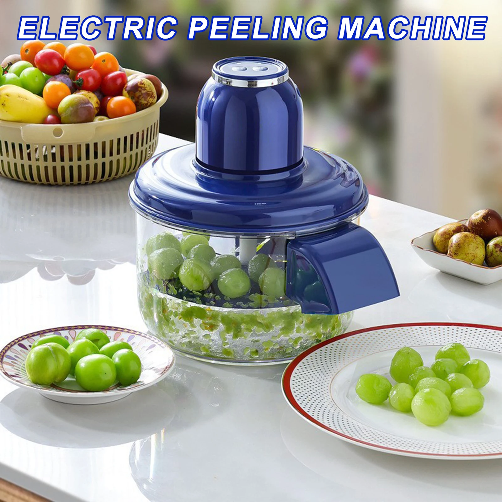 

Electric Grape Peeling Machine Automatic Fruit Peeler Machine Kitchen Tool Electric Grape Peeler Machine Hands-Free Skin Remover