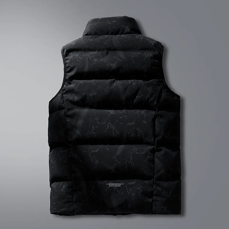 Spring Winter Men Duck Down Vest Jacket Mens Sleeveless Waistcoat Thick Warm Windproof Waterproof Vest Coats Large Size 7XL 8XL