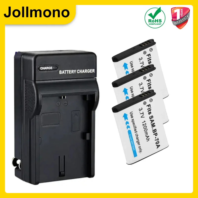 BP-70A EA-BP70A IA-BP70A BP70A IABP70A Battery for SAMSUNG AQ100 DV150F ES65 ES67 ES70 ES71 ES73 ES74 ES75 ES80 MV800 ES99 PL201