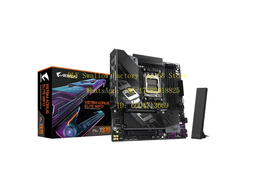 AM5 Motherboard ATX White Ice Sculpture X870M A ELITE WIFI7 ICE D5 Supports COM DDR5 Maximum 64GB Memory