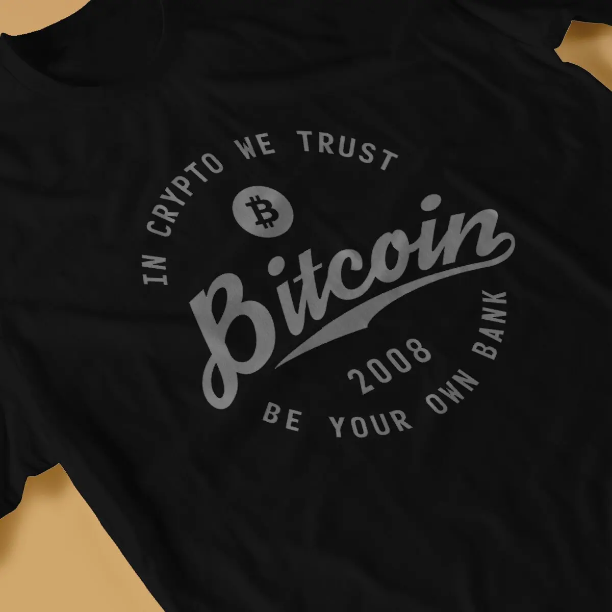 Men Cool Bitcoin T Shirt Cryptocurrency Art 100% Cotton Tops Novelty Short Sleeve Round Neck Tees Birthday Gift T-Shirt image 4