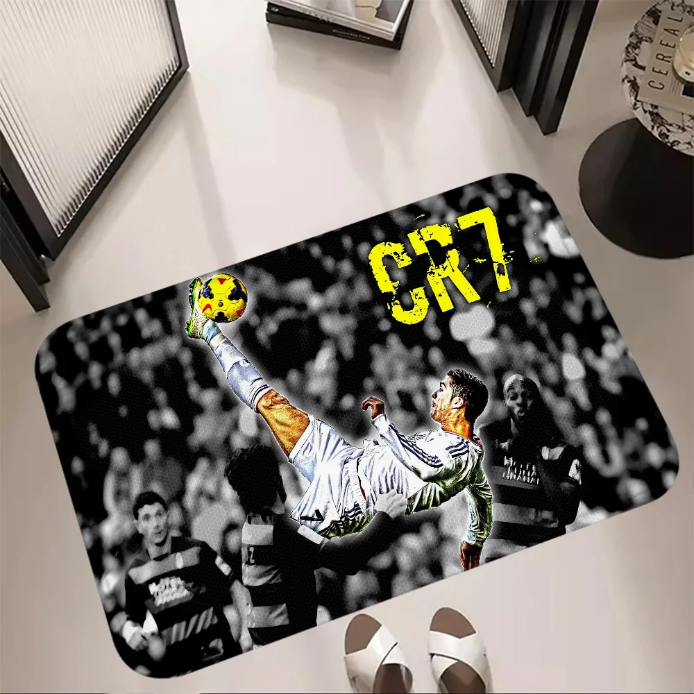 Doormat Cristiano Ronaldo CR7 Non-slip Halllway Welcome Mat Bedside Carpet Kitchen Floor Foot Mat Room Decor Bath Car Boot Rugs