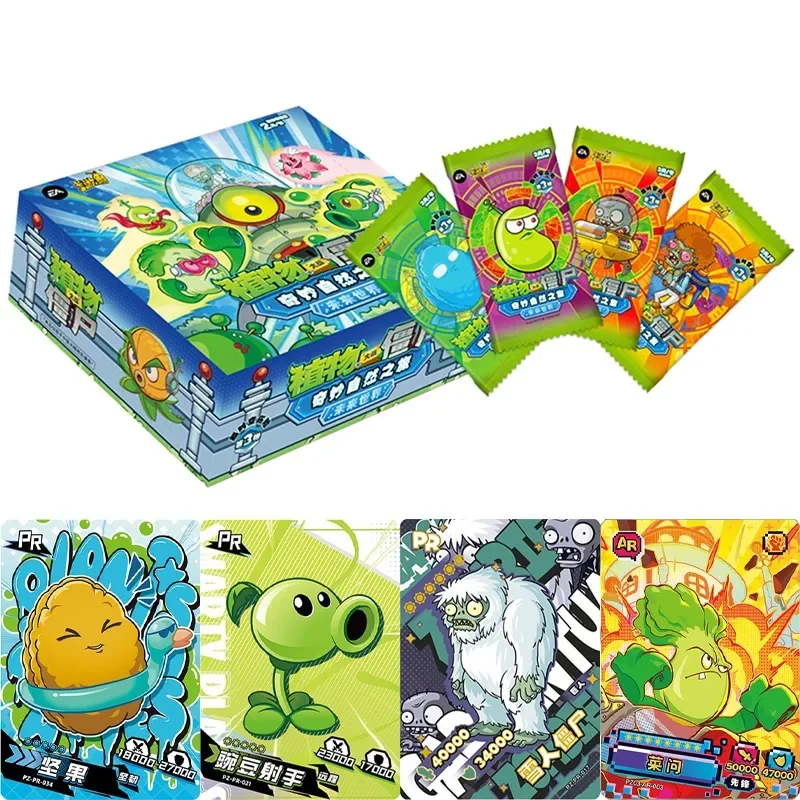 KAYOU New Plants Vs. Zombies Card Time and Space Adventure GP Card Sunflower Wall-nut Peashooter Game Peripheral Collection Card