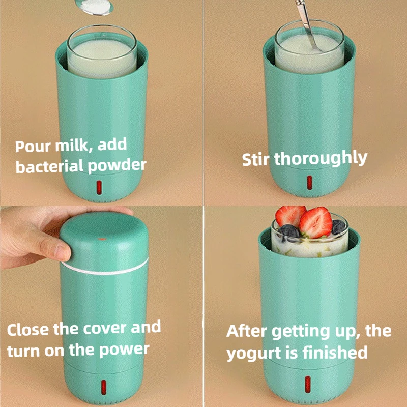 110 V/220 V デュアル電圧ヨーグルトカップ家庭用多機能自動ミニ自作 DIY ポータブルヨーグルトマシン簡単なクリーニング