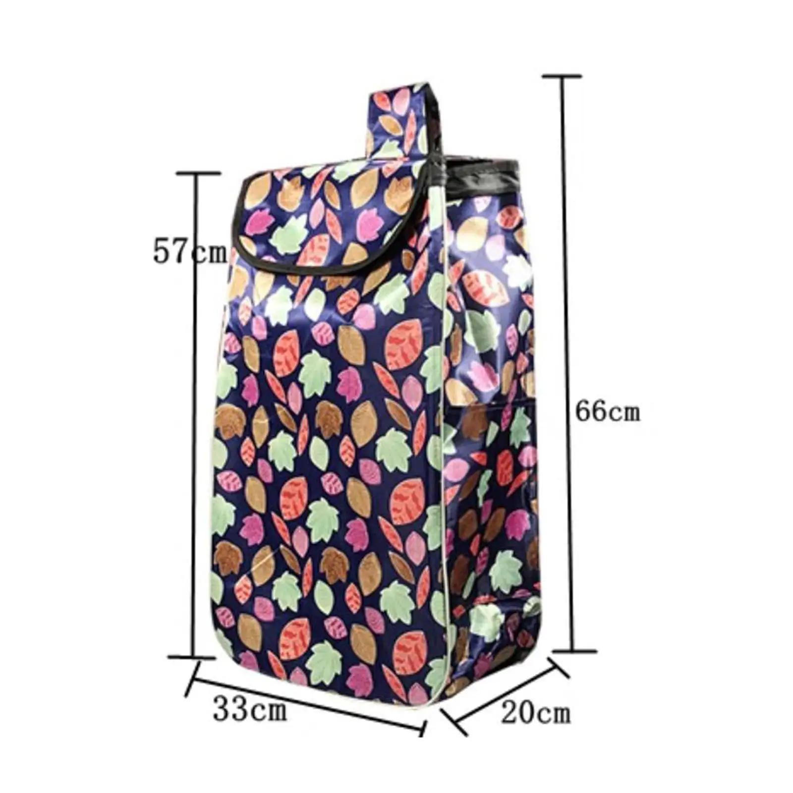 Shopping Bag Replacement Bag Large Capacity Collapsible Trolley Bag Foldable Grocery Bag for Grocery Cart Grocery Shopping Cart