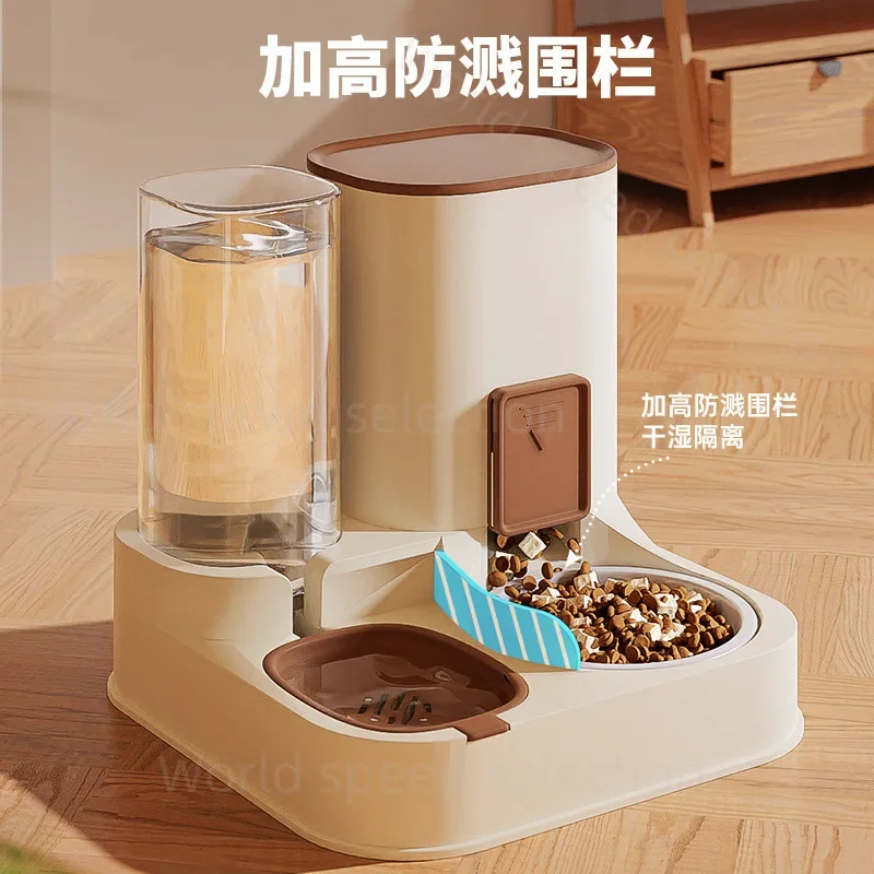 Automatic Feeding and Water All-in-one Machine Pet Large-capacity Drinking Water Feeder Cat Food Feeder Cat Dog Drinking Water