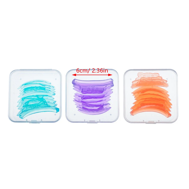 5Pairs Lijm Gratis Siliconen Kat-vormige Wimper Perm Pads Sticky Wimpers Staven Shield Lifting 3D Wimperkruller Applicator gereedschap