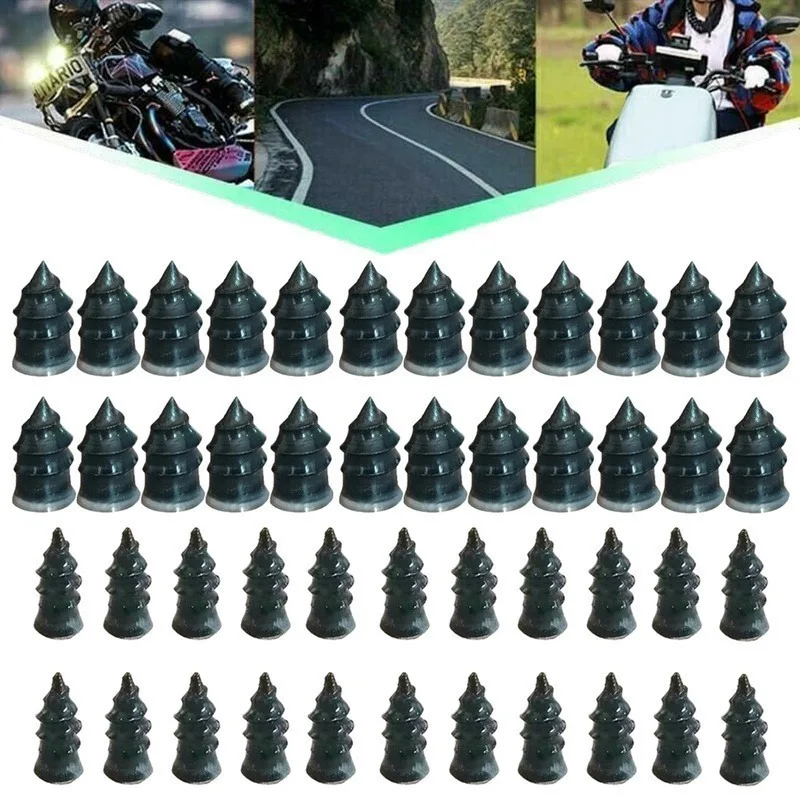 100pcs Car Motorcycle Vacuum Tyre Repair Nails Truck Scooter Bike UniversalTire Puncture Repair Rubber Metal Nails Accessories