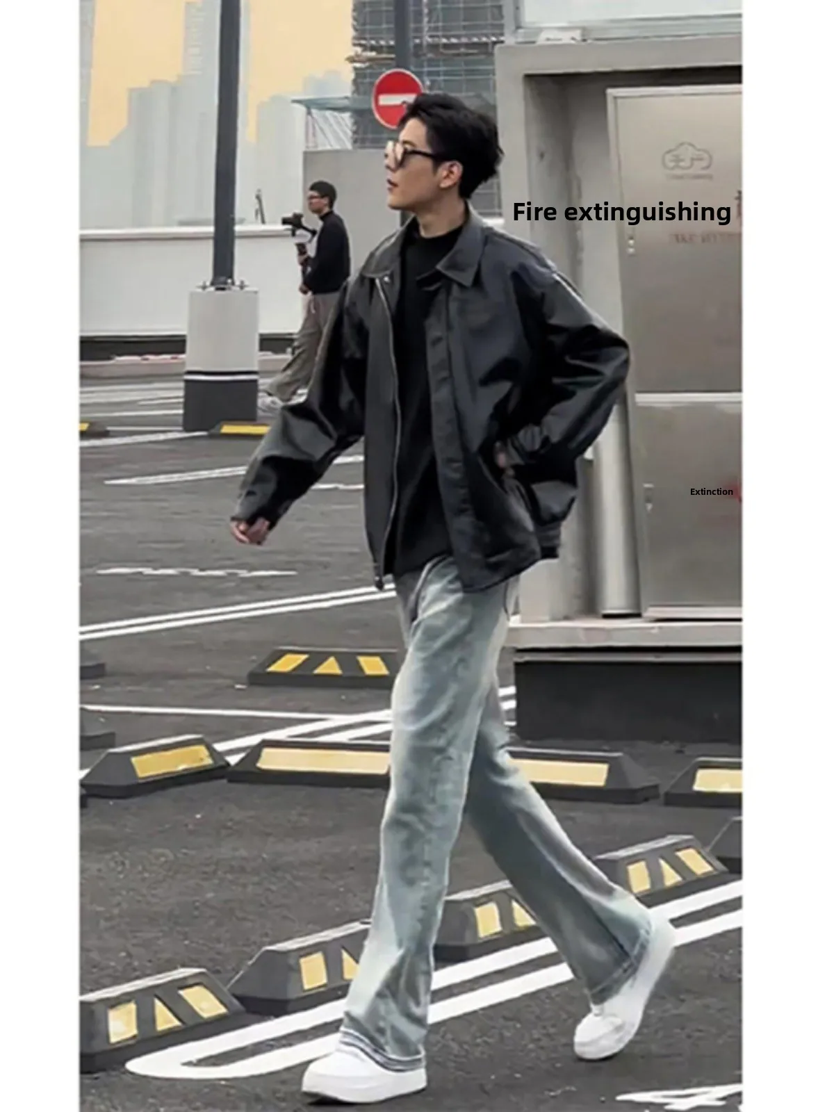 

Bla Leather Jaet Men's Summer American Sle Motorcycle ort Puffer Jaet High Street Vibe Baseball Coat Polyester Fiber