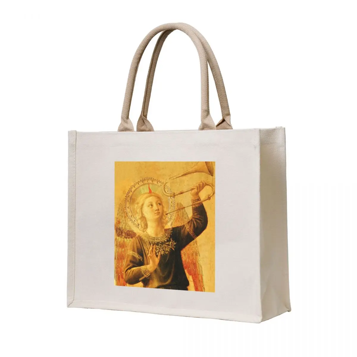 

Fra Angelico (Guido di Pietro) Angel making music 1 Tote Bag sac pour femme Women's beach bags bag luxury women canvas tote bag