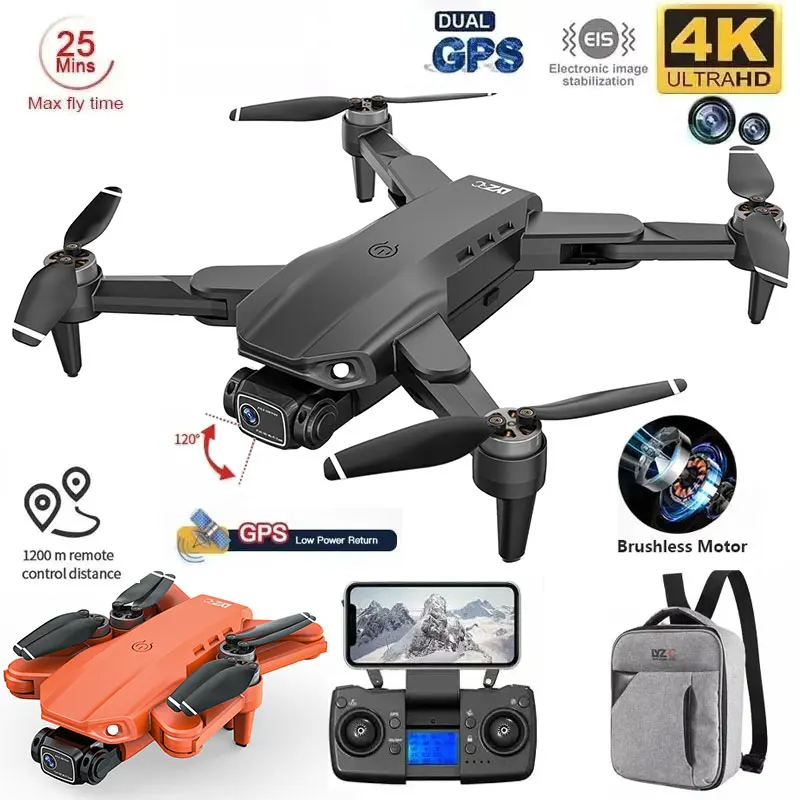 Drone L900 Pro GPS 4K Professional HD Dual Camera 5G Wifi Photography Brushless Motor Foldable Quadcopter RC Distance 1.2KM Dron