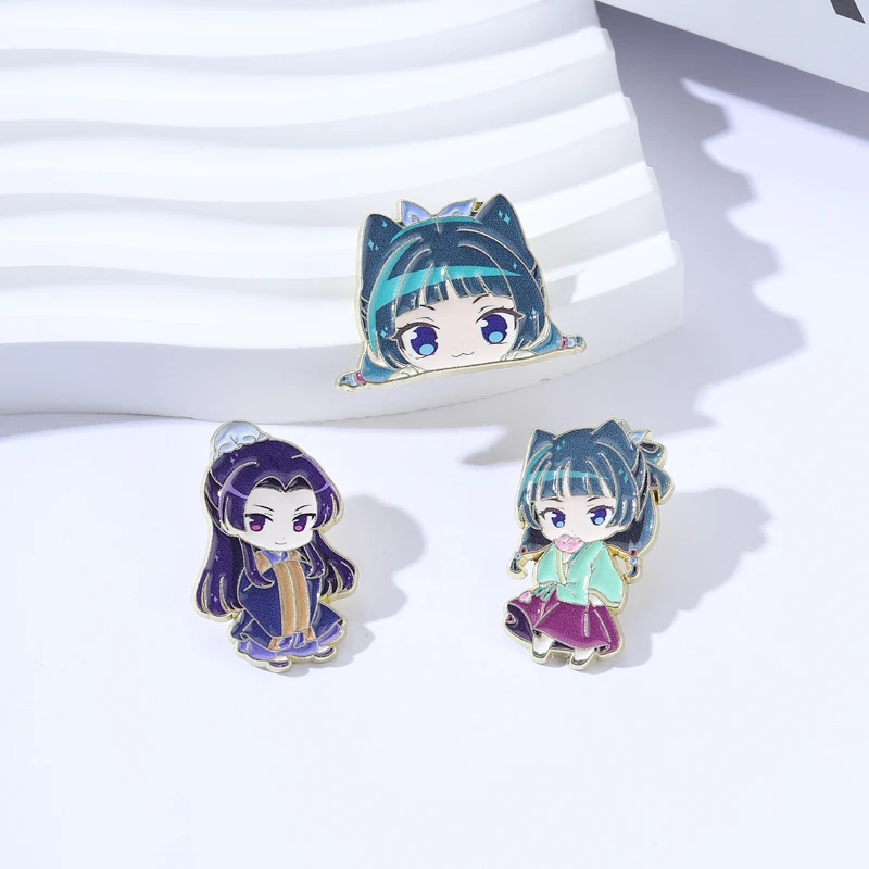 Maomao Light Novel Brosche Emaille-Pins – Süße japanische Anime-Cartoon-Charakter-Broschen, Anstecknadeln, Schmuckgeschenk für Fans und Freunde – Detail 10
