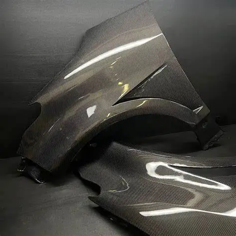 3K Gloss Matte Twill Plain Custom Carbon Parts, High Strength Molded Carbon Pipe Components For Automobile Exhaust System Modifi