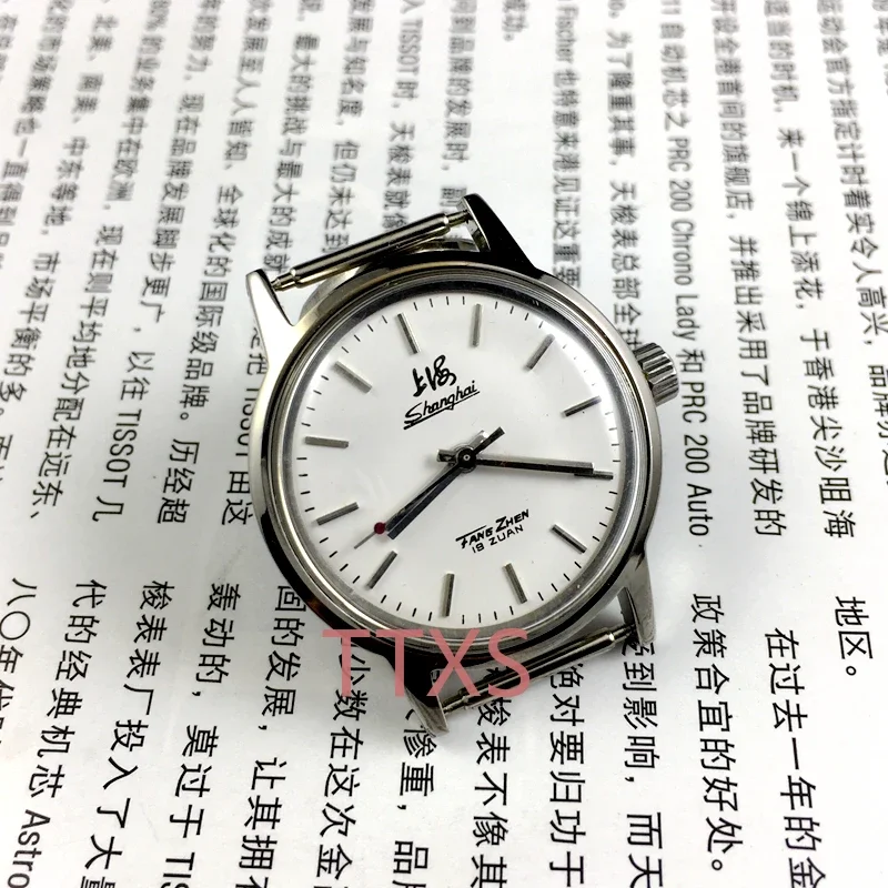 Original Stock Shanghai Brand Medium Manual Mechanical Watch Diameter 32mm