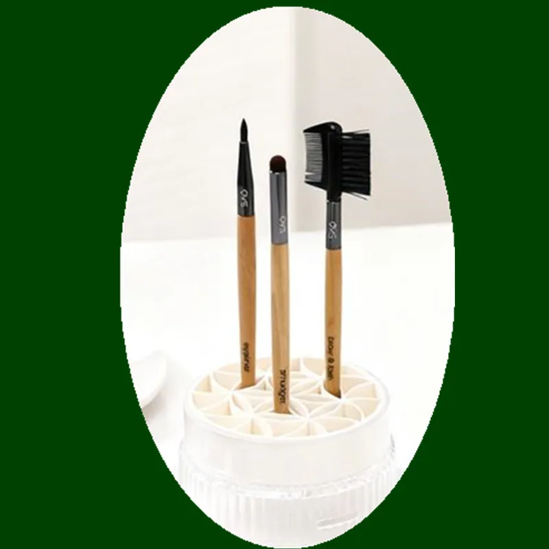 متعددة فرشاة للمكياج تنظيف السلطانية الجمال البيض تنظيف أداة تخزين مجموعة لفرشاة مسحوق نفخة التنظيف الجاف تجفيف #2