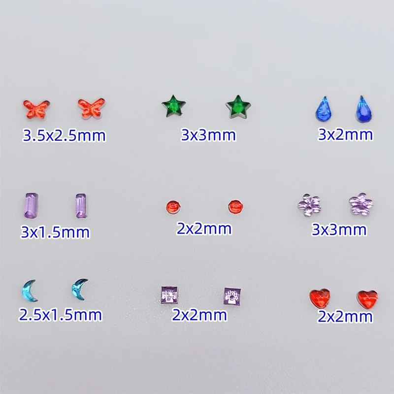 Colorful Acrylic Ultra-Thin Dental Drill Flat Bottom Special Shape Thin Sheet Dental Drill Oral Decoration