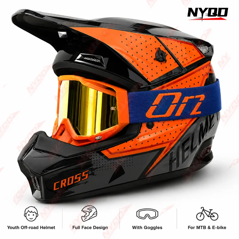 

Orz Offroad Motorcycle Helmet for Electric Scooter Mountain Bike Downhill Racing Unisex Durable Breathable Allseason Comfortable
