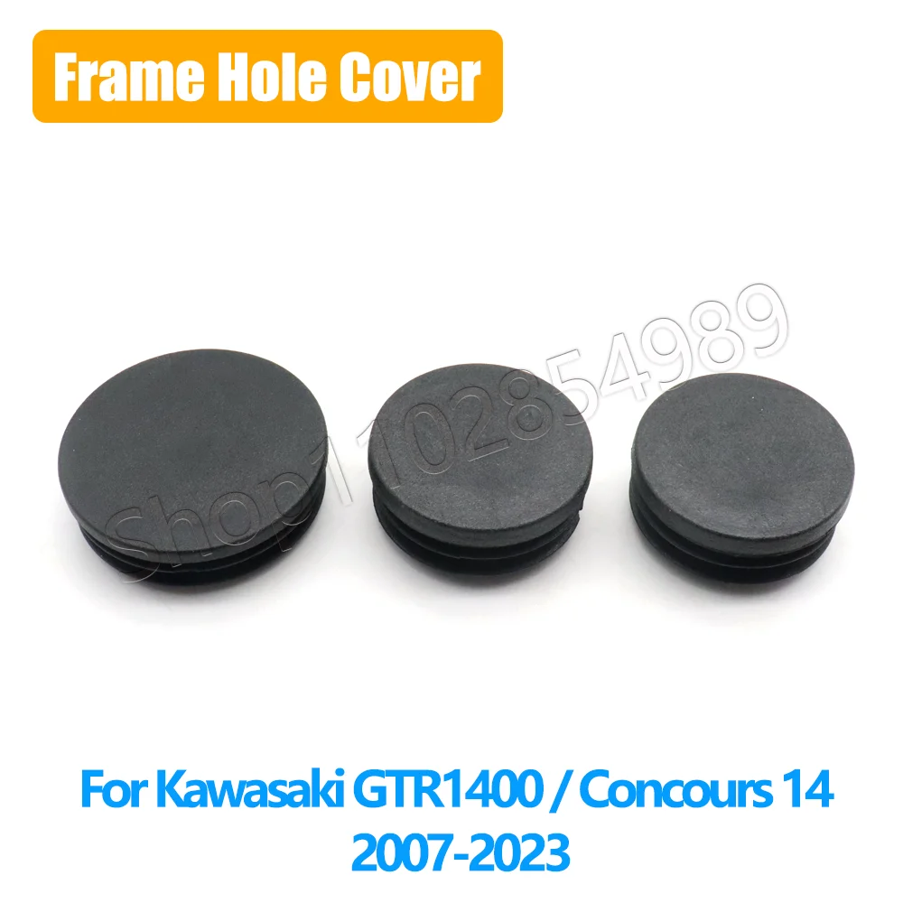 Bouchons de protection décoratifs en plastique pour trous de cadre de moto Kawasaki GTR1400 Concours 14 2007-2023