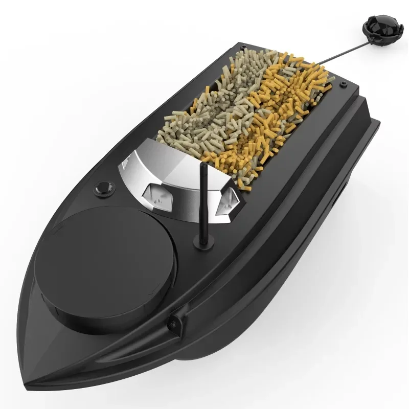 2024 New V030 RC Fishing Bait Boat 6.6LBS Loading Capacity Auto Sailing 180 Points GPS Boat With Fish Finder Sonar