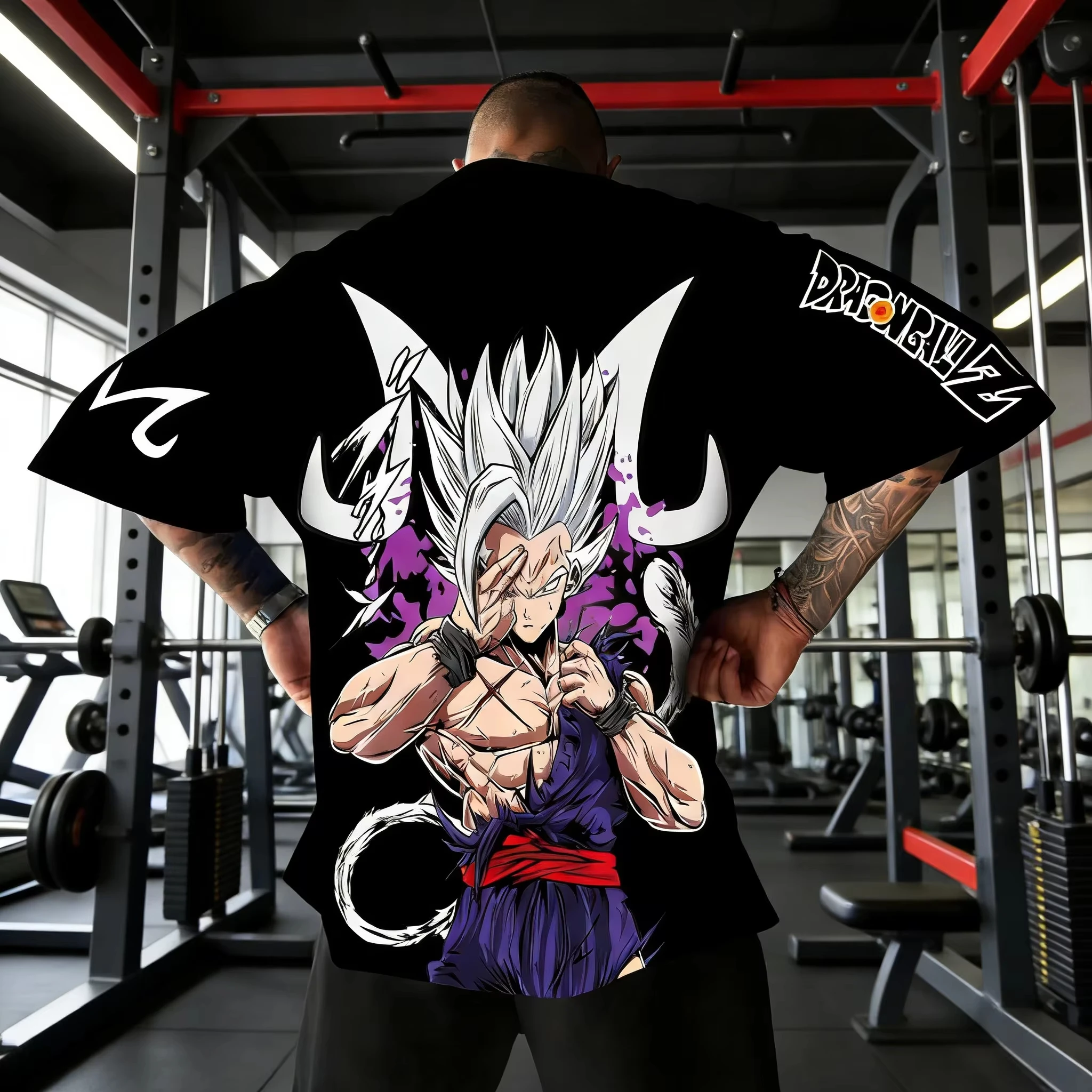 2026 Neues Dragon Ball Beast Gohan Anime Bedrucktes Kurzarm-T-Shirt für Herren und Damen, Herren-Oberteil, Sport-T-Shirt, Harajuku
