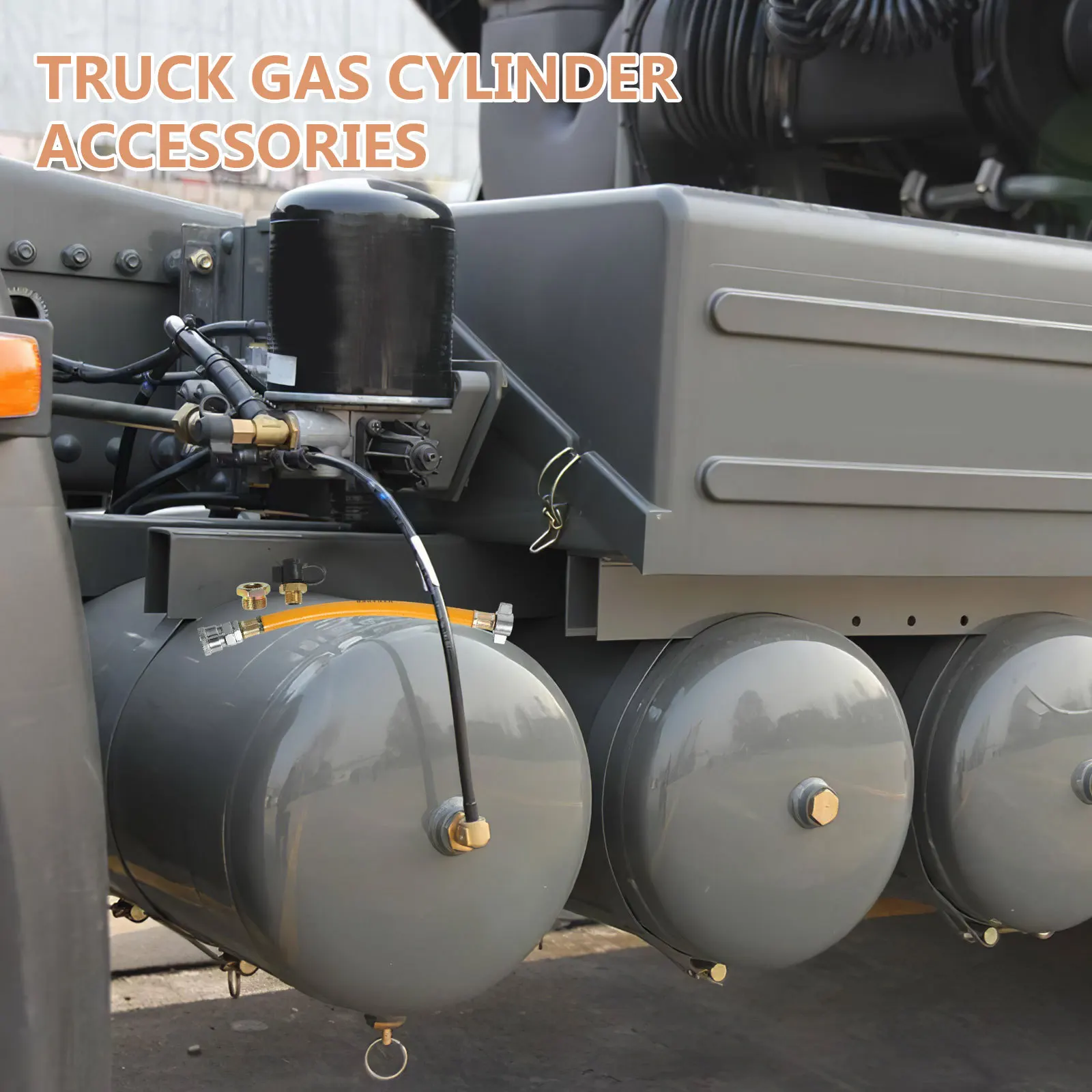 

1Set Hose Heavy Duty Truck Kit Inflator Hose for Trailer Truck Durable Heavy Duty Tractor