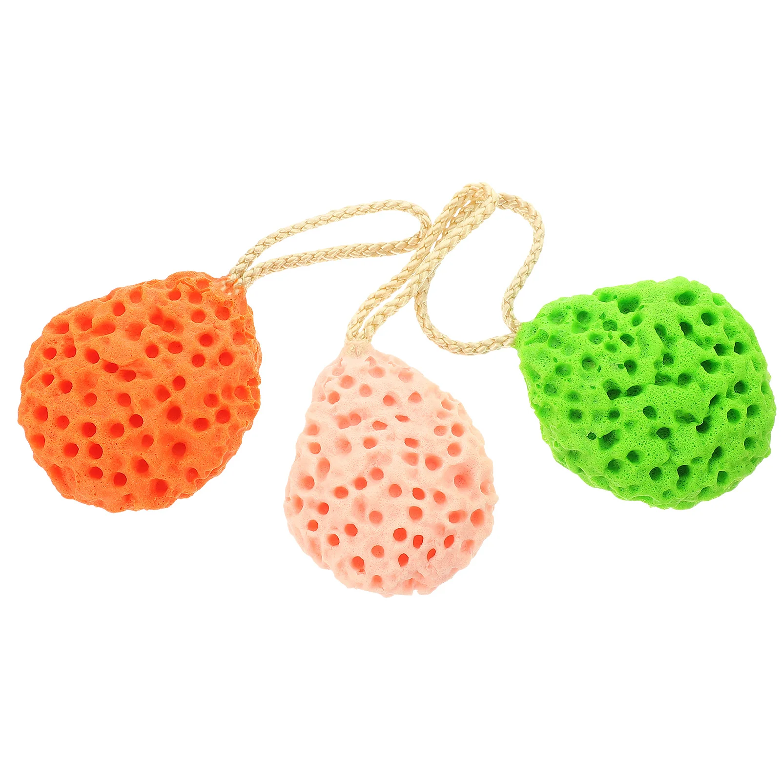 

3pcs Facial Sponges Portable Face Washing Tool For Exfoliating Cleansing Travel Face Scrubber Makeup Removal Shower Sponge