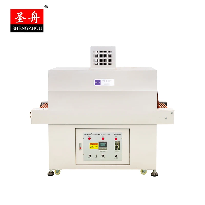 Automatic box shrinking tunnel heat shrink wrapping packaging machine