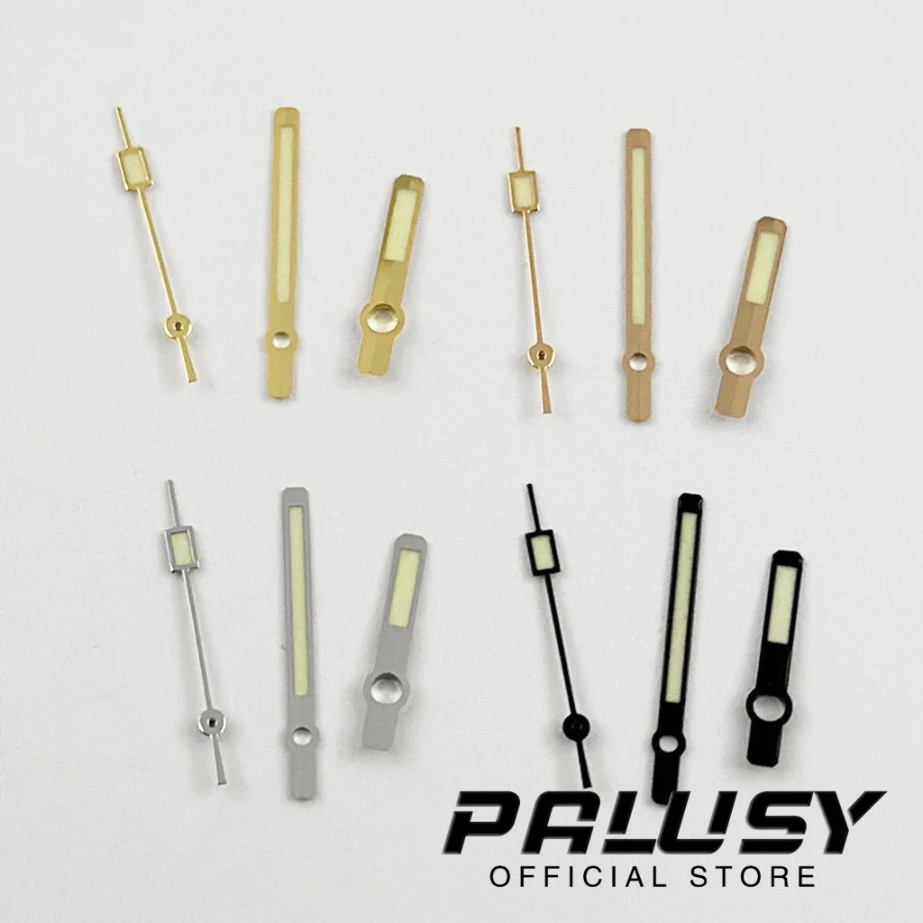 NH35 C3 zielone świecące wskazówki srebrne różowe złoto czarne złote wskazówki zegarka dla NH35/NH36/4R/7S wskaźniki zegarków z mechanizmem