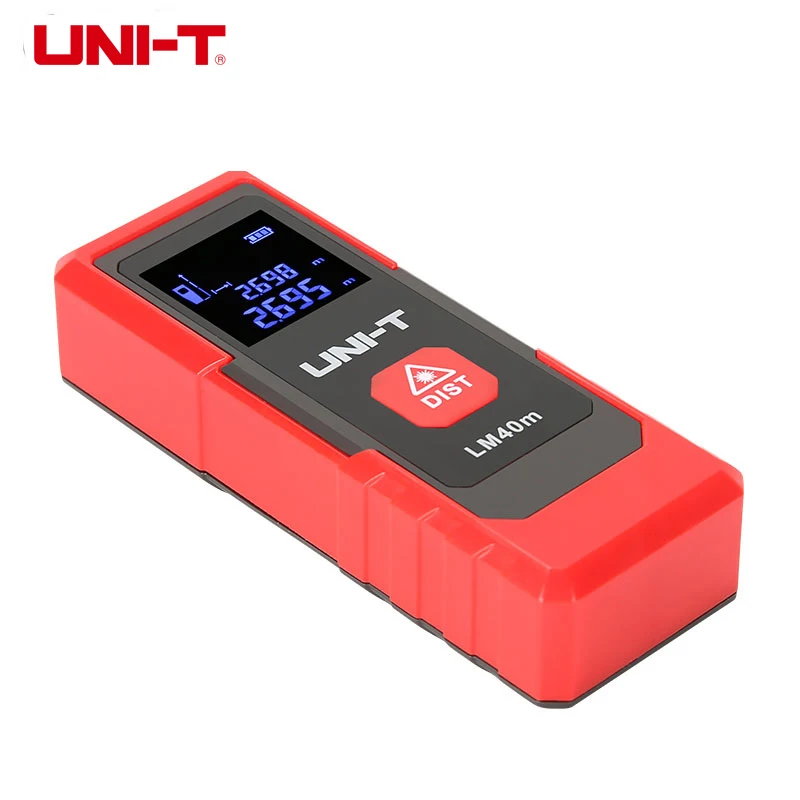 UNI-T Laser Distance Meter LM40m Laser Rangefinder 40M Handheld LCD Backlight Range Finder Building Ruler