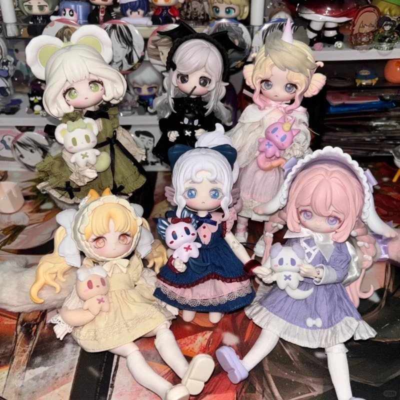 سلسلة قصة Luluelf 1/12 BJD صندوق أعمى Luluelf صندوق الغموض BJD دمى الحركة الحلي اللطيفة الفتيات هدية الحلي العصرية اللعب