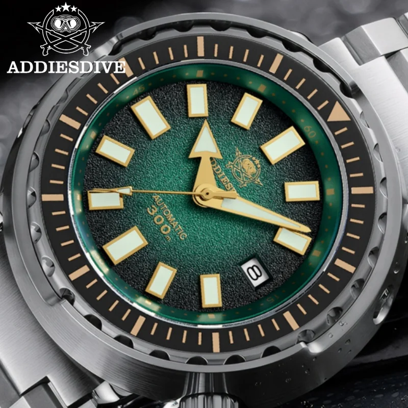 

ADDIESDIVE Men's Watch 41mm Sapphire Glass NH35 AR Coated Automatic Mechanical Watches C3 Luminous Waterproof 30Bar Diving Watch