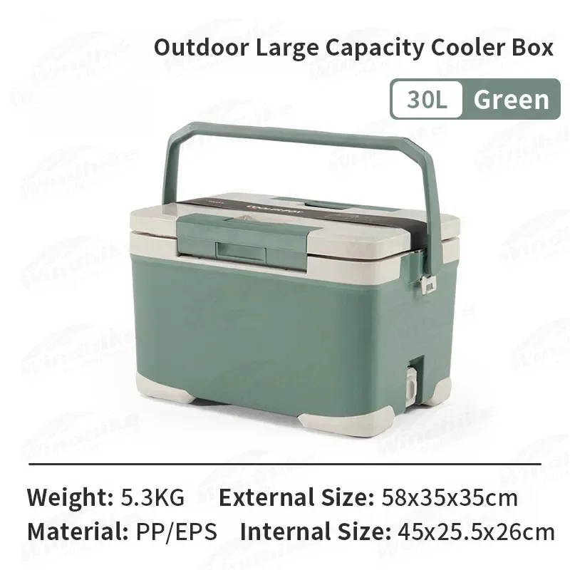 Camping Cooler Box, Ice Bucket Fridge, Large Capacity, Picnic, Outdoor, PP Portable Incubator, Food, Fruit, Cold, 22, 30 L18-36H