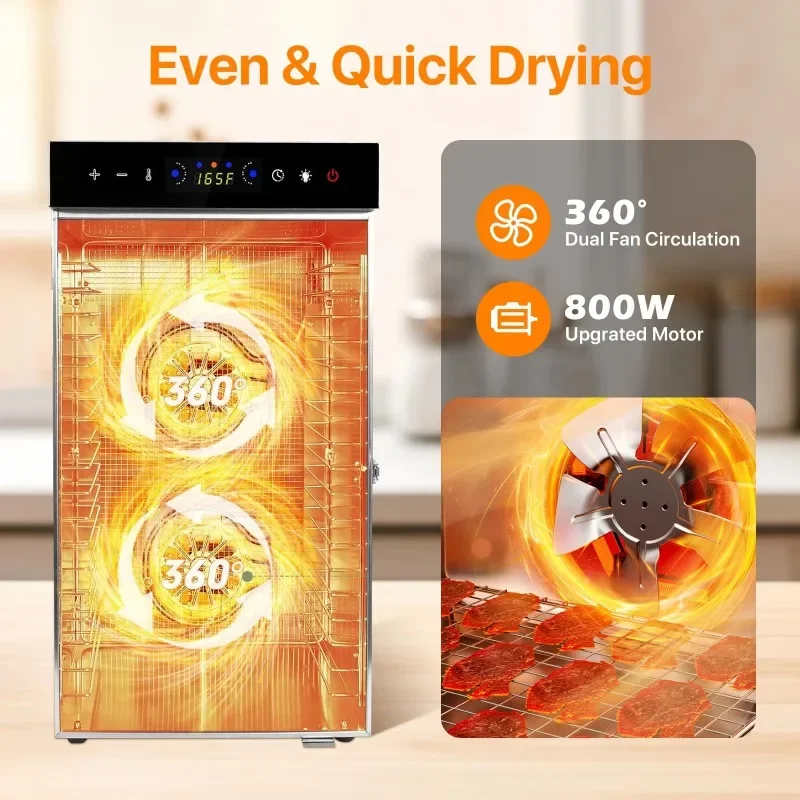 30 كجم مجفف السجق الصناعي آلة صنع السجق المدخن متعددة الأغراض لحم الدجاج الغذاء لحوم البقر متشنج ديهيدراتور #3