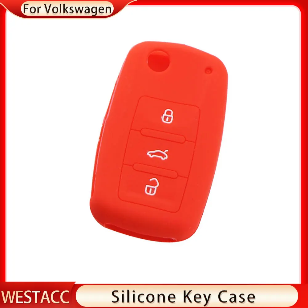 Car Key Cover Case Holder Keychain for VW Volkswagen Polo Golf Passat Beetle Caddy T5 Up Eos Tiguan Jetta for Skoda Octavia A5