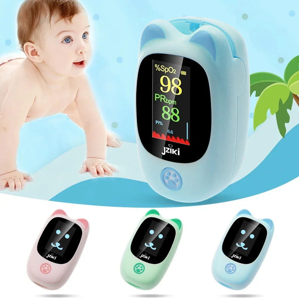 Child Finger Clip Medical Oximeter Nurse Pediatric Neonatal Oxygen Saturometer Heart Rate Meter Pulse Oxiometer Finger