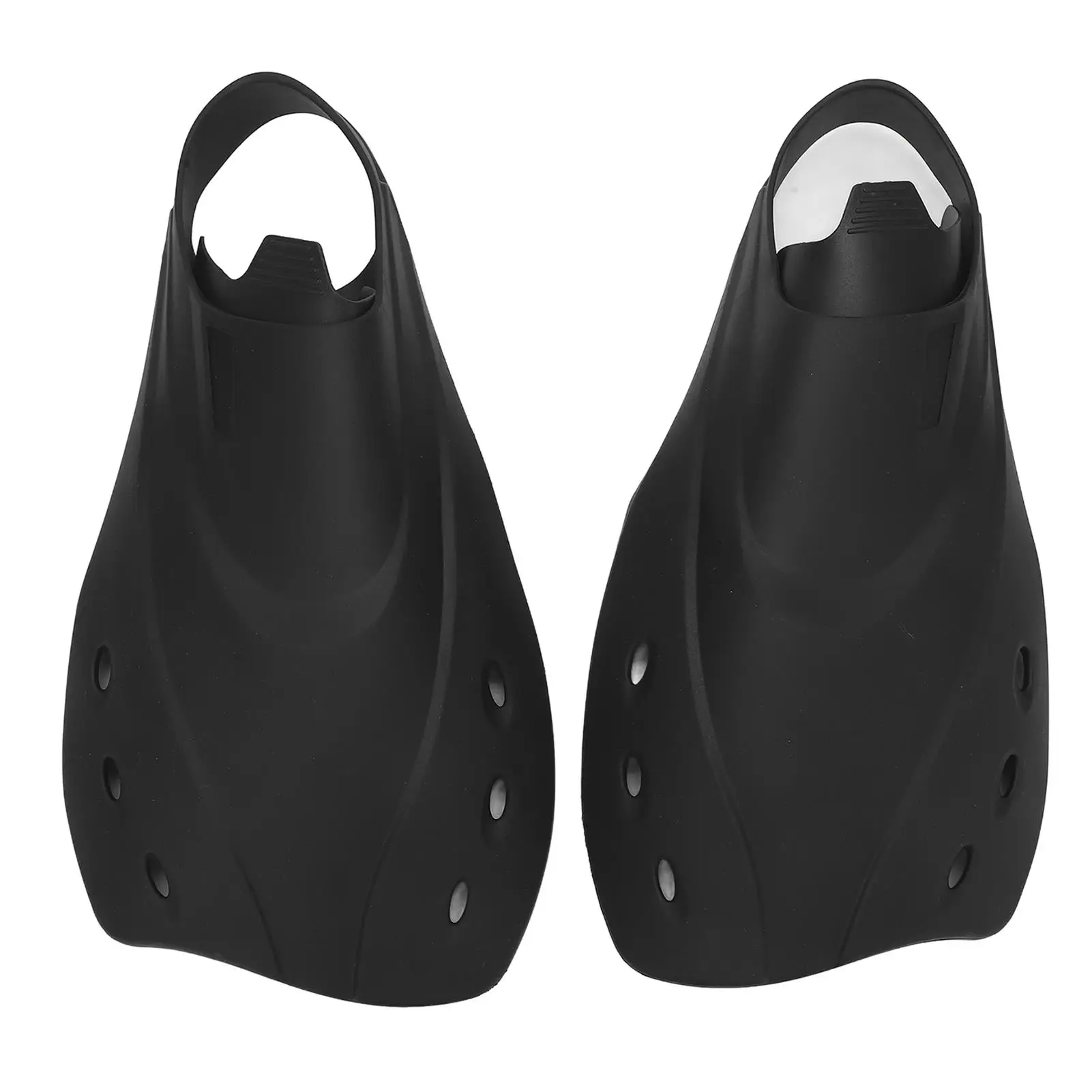 2Pcs Adjustable Soft TPR Swimming Fins with Drain Hole & Smoother Edges - Perfect for diving !