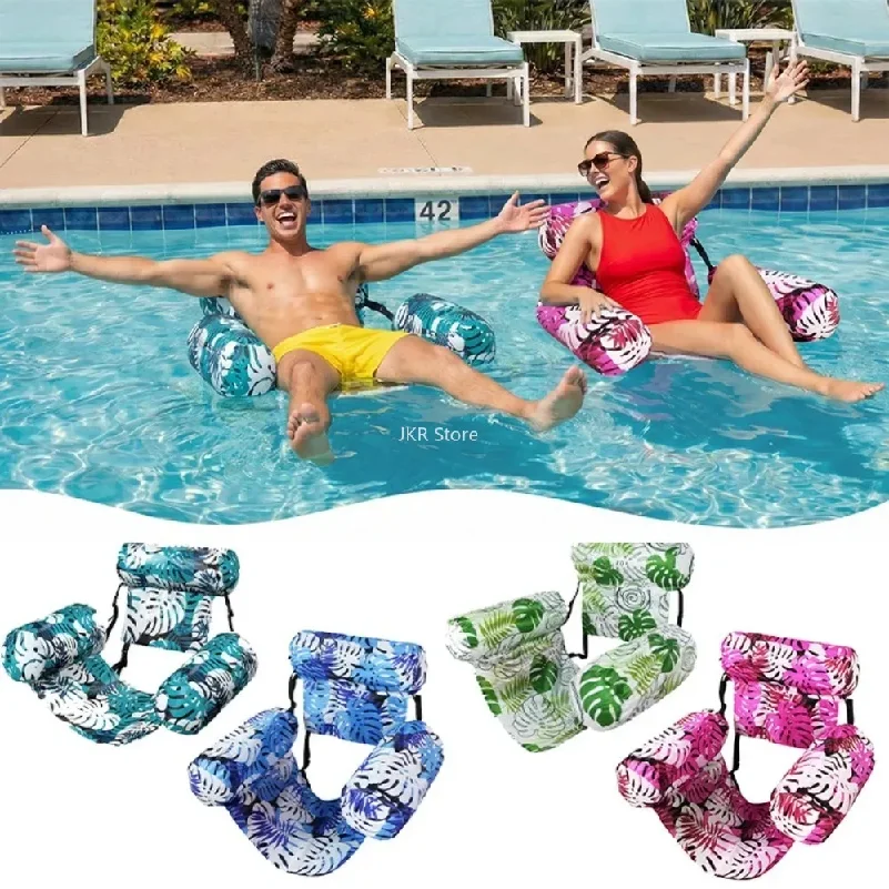 Heavy Duty Inflatable Pool Chair 1 Pack Blow Up Lounge Seat for Adults Lake Beach Backyard Party Outdoor Furniture Summer Use