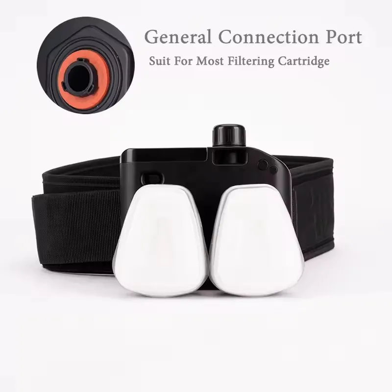 Electric Powered Air Purifying 6800 Full Face Dust Gas Mask Chemical Respirator Dual Filters For Industrial Spraying Work Safety