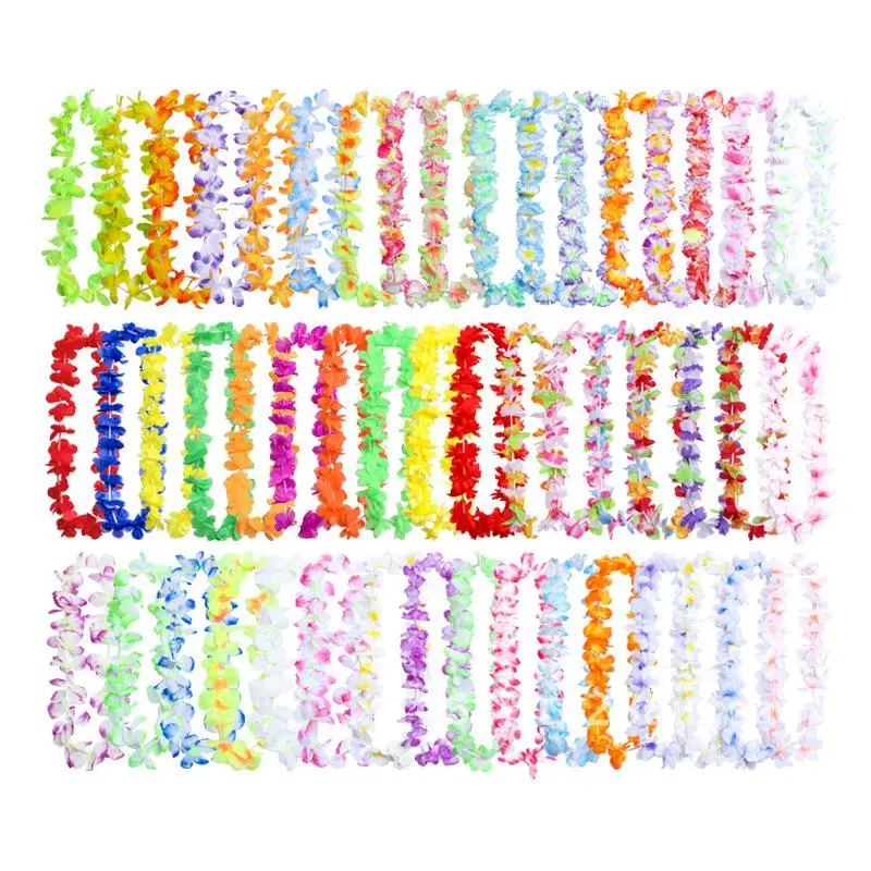 

Party 50PCS Hawaii Colored Greath Combination Christmas Family Party Summer Beach Travel Decorations
