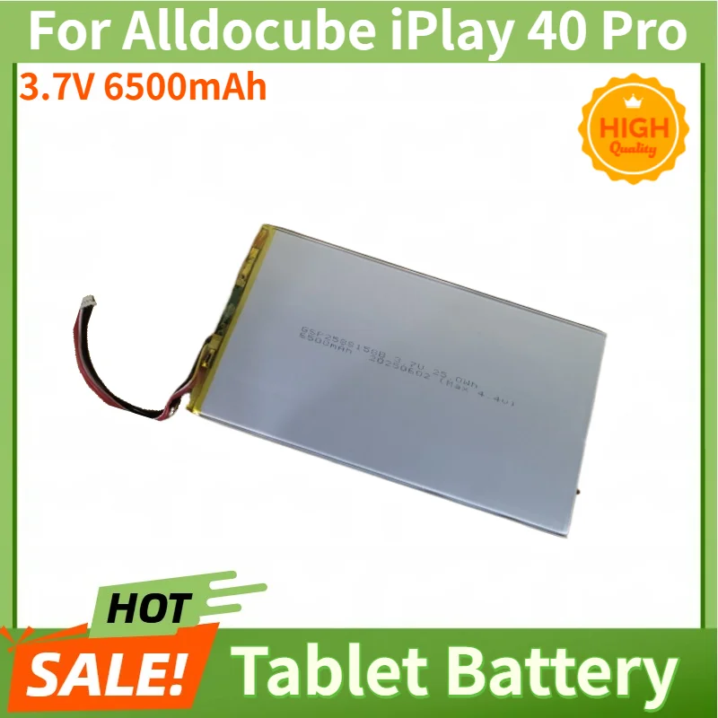 3.7V 6500mAh Battery For Alldocube iPlay 40 Pro Tablet High Quality Replacement Battery