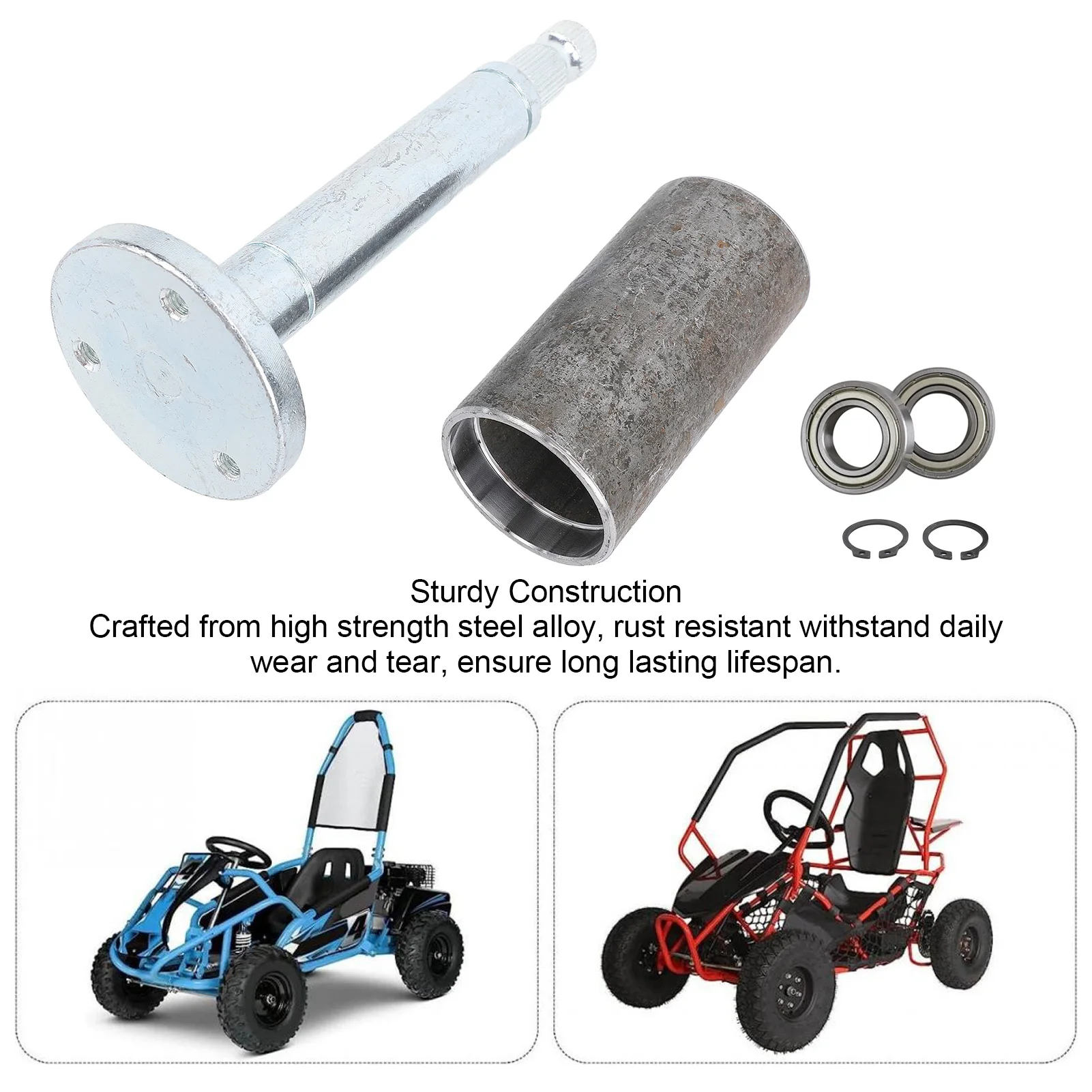 3 Stud Steering Wheel Hub Holder Adapter Bearing Sturdy Steering Wheel Axle Hub Holder Adapter Bearing for 4  ATV
