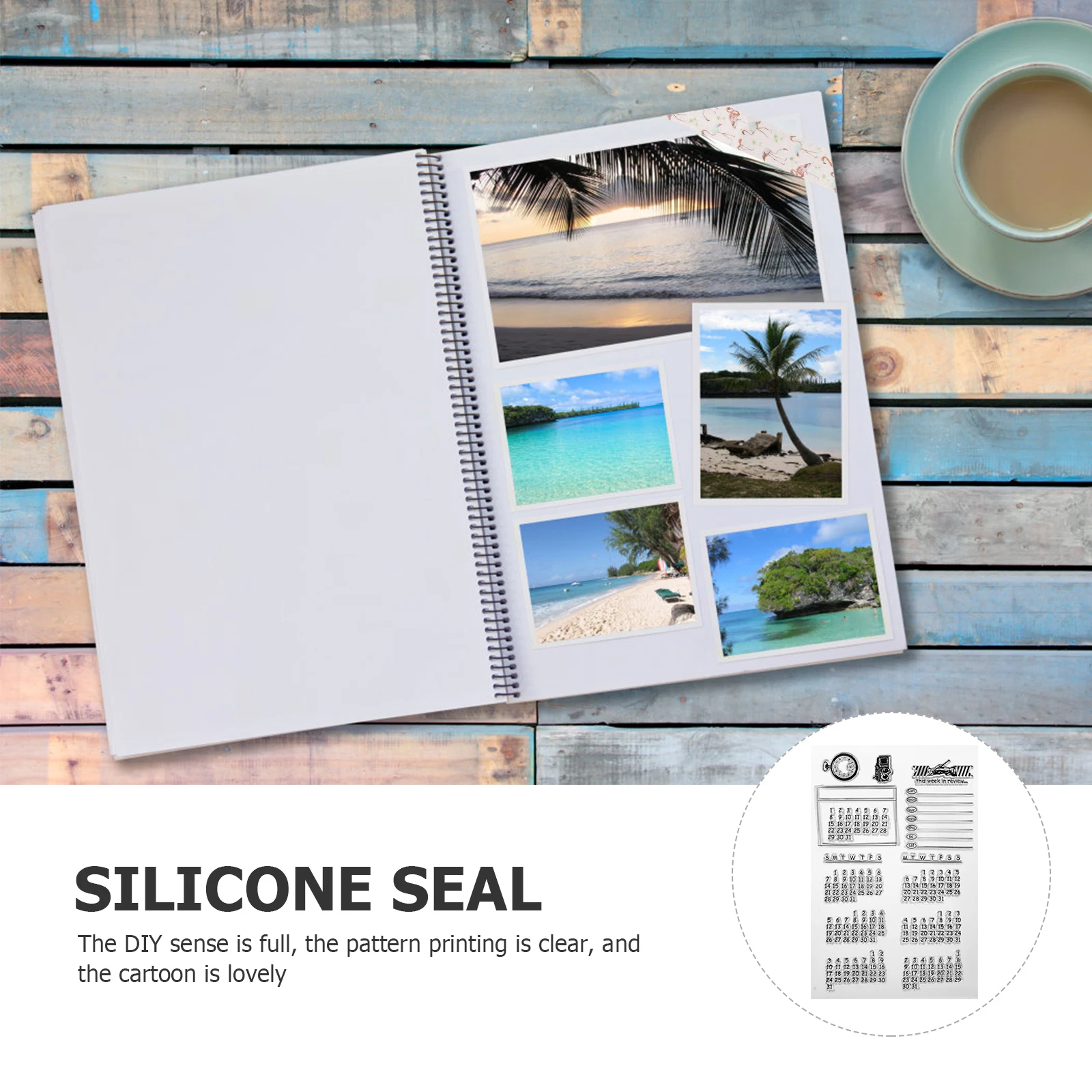 

2pcs Date Album Stamp Clear Silicone Tpr Alphabet Calendar Symbol Diy Stamps For Scrapbooking Planner Seal Blocks Tools