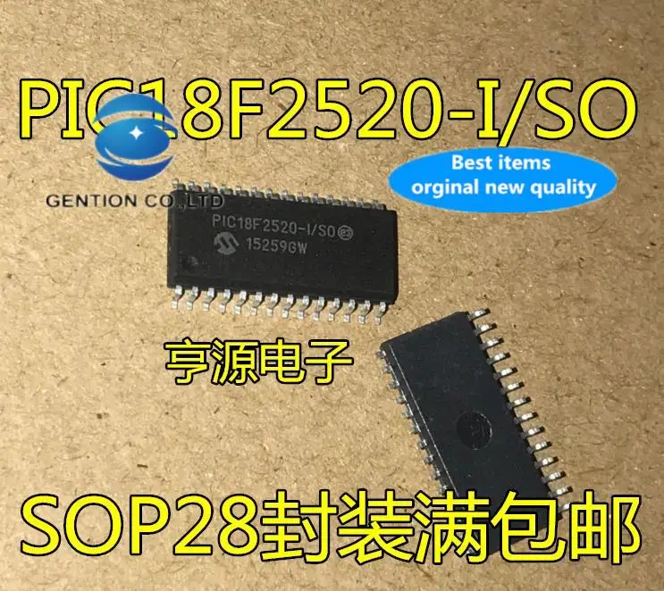 

5 шт. 100% оригинал, новый PIC18F2520 PIC18F2520-I/SO SOP28