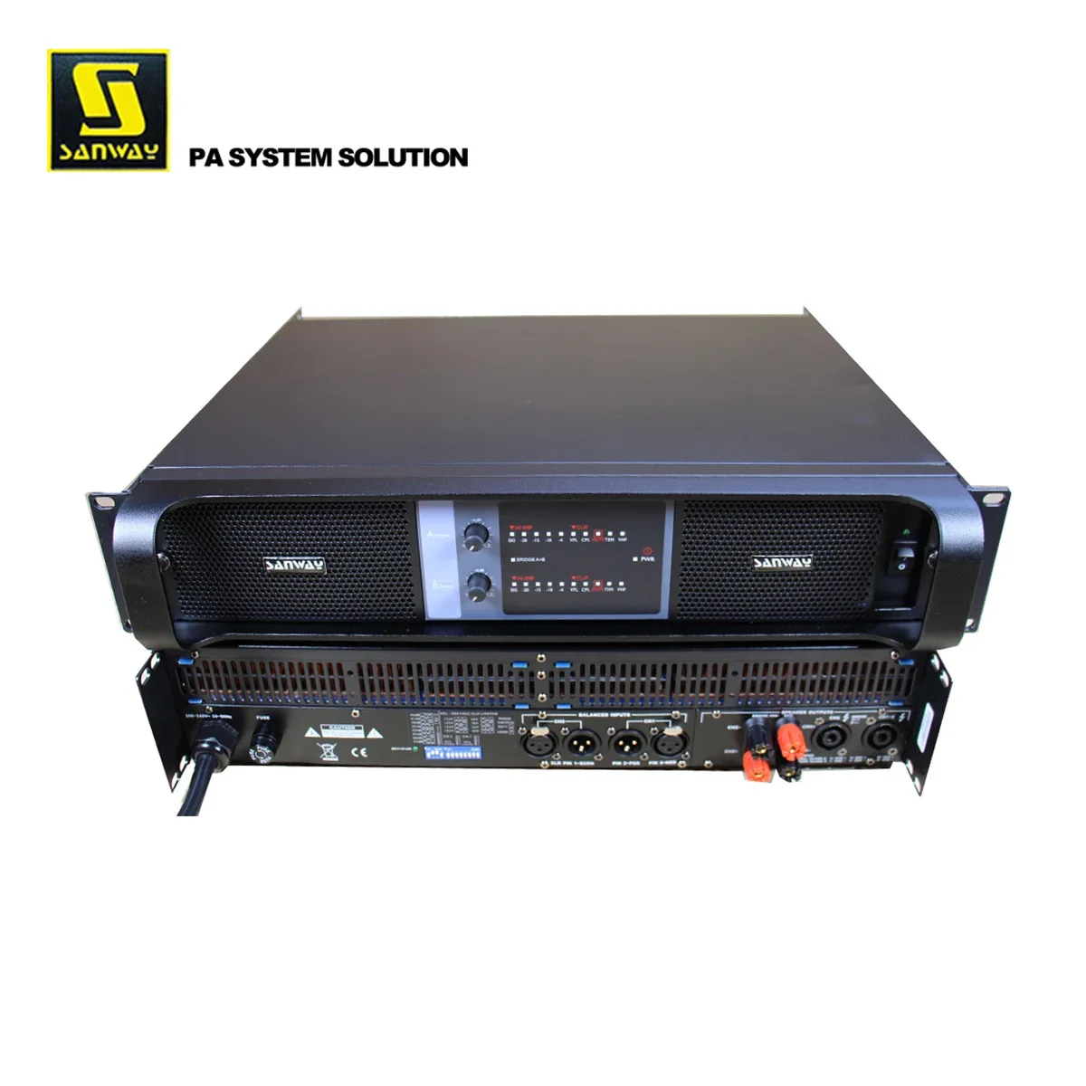 SA-9K 9000W Dual Channel Professional Audio Studio Amplifier Compact Design for Video & Lighting Professionals
