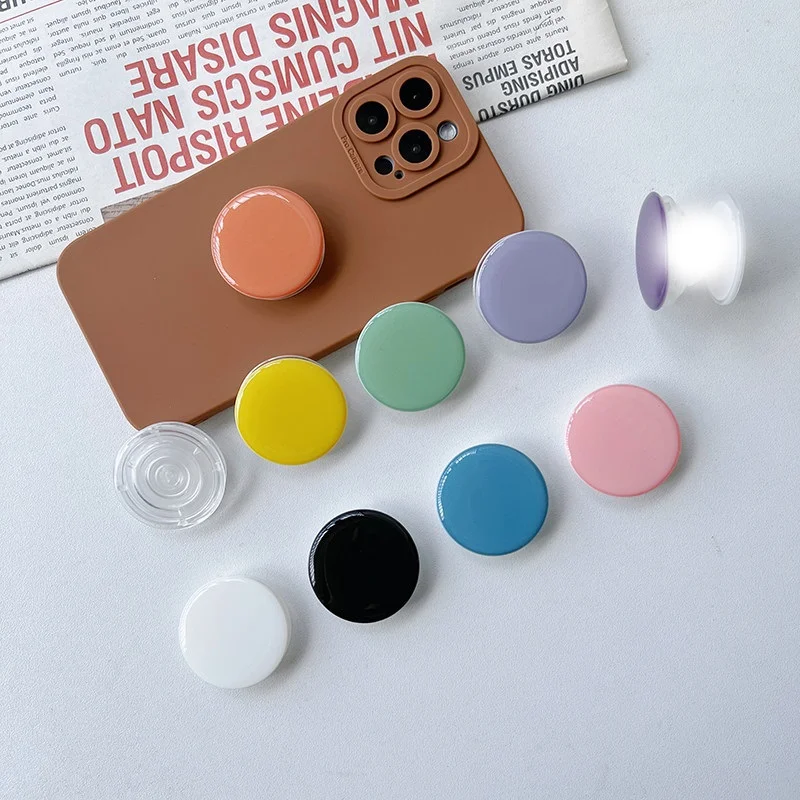 Popped Epoxy Round Phone Socket for iPhone 15 16 17 Grip Tok Phones Holder Finger Ring Stand for Samsung Xiaomi - view 6