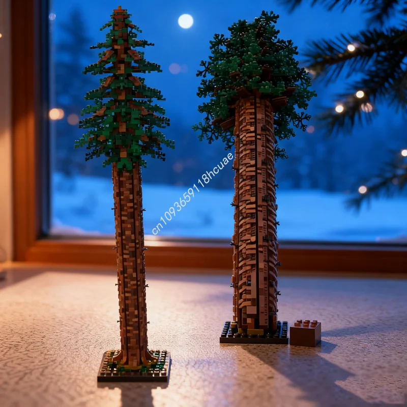

3129 шт. MOC дерево красного дерева Sequoia Sp Iconsed модель строительные блоки архитектурные игрушки сборка DIY образование Рождественский подарок дети