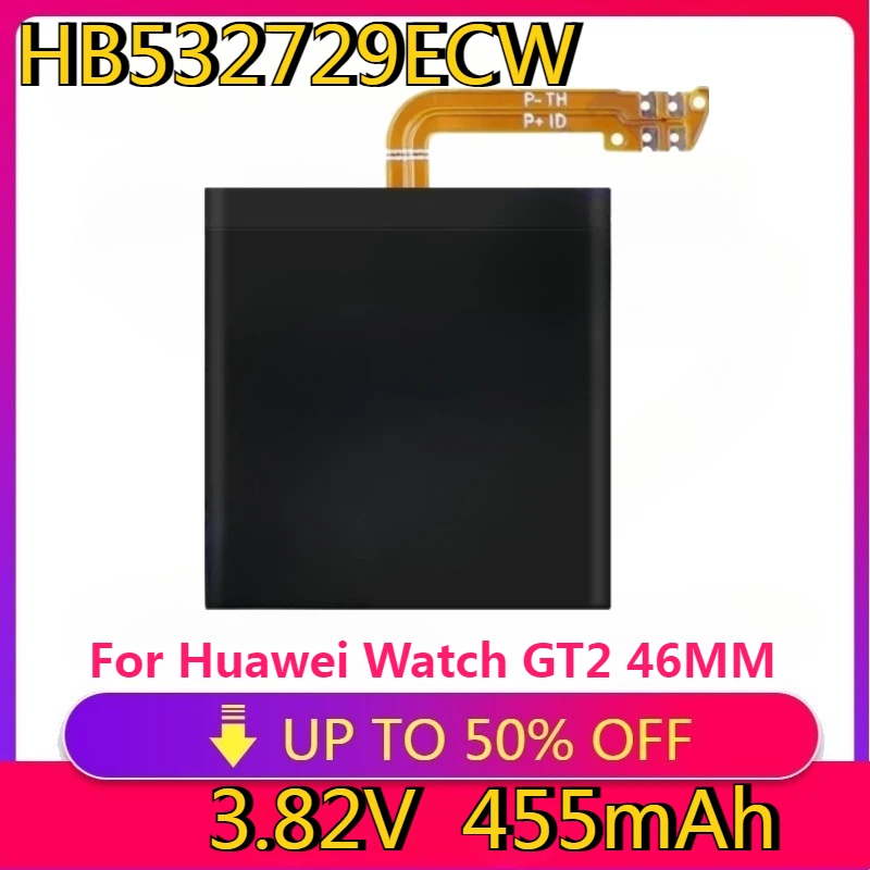 

New High Quality Replaceable HB532729ECW 455mAh Battery for Huawei Watch GT2 46MM Watch GT3 46MM JPT-B19 JPT-B29