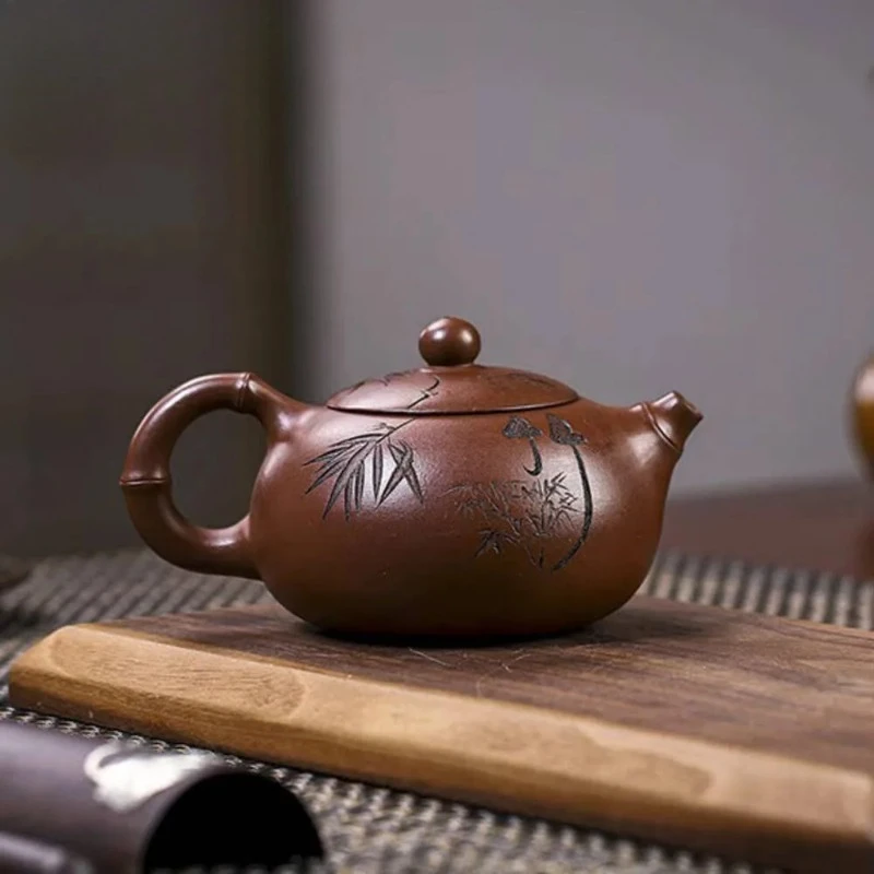 

Чайник из исинской глины (230 мл), ручной работы, модель Xishi, с индивидуальным дизайном, для заваривания чая, китайские аксессуары Zisha, подарок